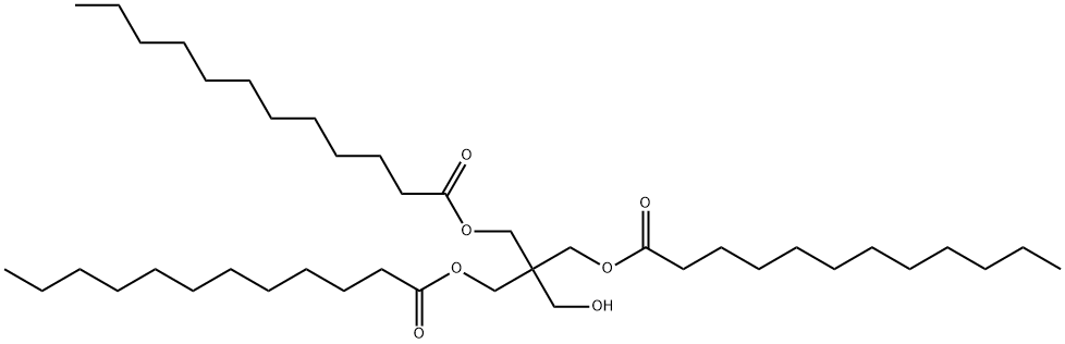 2-(hydroxymethyl)-2-[[(1-oxododecyl)oxy]methyl]propane-1,3-diyl dilaurate 结构式