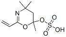 5,6-dihydro-4,4,6-trimethyl-2-vinyl-4H-1,3-oxazin-6-yl sulphate Structure