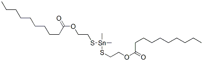 (dimethylstannylene)bis(thio-2,1-ethanediyl) didecanoate 结构式