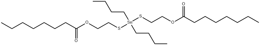(dibutylstannylene)bis(thioethane-1,2-diyl) dioctanoate 结构式