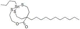 (butylstannylidyne)tris(thio-2,1-ethanediyl) tridecanoate 结构式