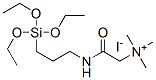 trimethyl[2-oxo-2-[[3-(triethoxysilyl)propyl]amino]ethyl]ammonium iodide 结构式