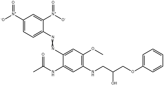 N-[2-[(2,4-dinitrophenyl)azo]-5-[(2-hydroxy-3-phenoxypropyl)amino]-4-methoxyphenyl]acetamide Structure
