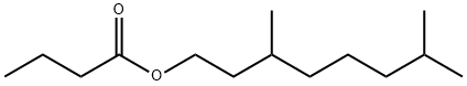 3,7-dimethyloctyl butyrate 结构式