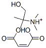 (2-hydroxy-1,1-dimethylethyl)dimethylammonium hydrogen maleate Structure