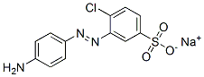sodium 3-[(4-aminophenyl)azo]-4-chlorobenzenesulphonate Structure