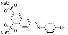 disodium 6-[(4-aminophenyl)azo]naphthalene-1,3-disulphonate Structure
