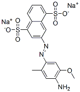 disodium 3-[(4-amino-5-methoxy-o-tolyl)azo]naphthalene-1,5-disulphonate Structure