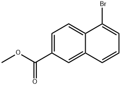 5-溴-2-萘甲酸甲酯 结构式