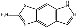 1H-Pyrazolo[4,3-f]benzothiazol-6-amine(9CI) 结构式