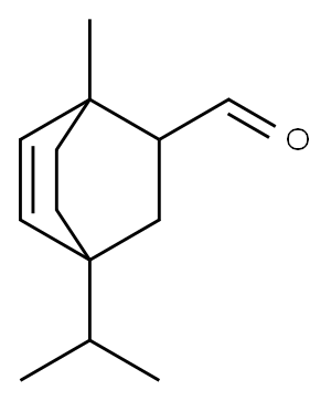 4-isopropyl-1-methylbicyclo[2.2.2]oct-5-ene-2-carbaldehyde Structure