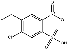 5-chloro-4-ethyl-2-nitrobenzenesulphonic acid 结构式