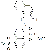 barium 2-[(2-hydroxynaphthyl)azo]naphthalene-1,5-disulphonate 结构式