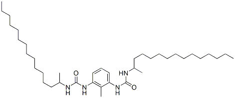 N,N''-(methyl-m-phenylene)bis[N'-(1-methyltetradecyl)urea] 结构式