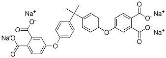 tetrasodium 4,4'-[(1-methylethylidene)bis(1,4-phenyleneoxy)]bisphthalate Structure