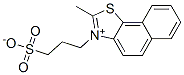 2-Methyl-3-(3-sulfonatopropyl)naphtho[2,1-d]thiazol-3-ium 结构式