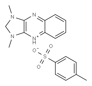 1,3-dimethyl-1H-imidazo[4,5-b]quinoxalinium toluene-p-sulphonate 结构式