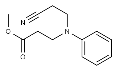 methyl N-(2-cyanoethyl)-N-phenyl-beta-alaninate Structure