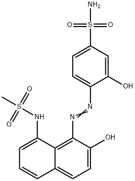 3-hydroxy-4-[[2-hydroxy-8-[(methylsulphonyl)amino]-1-naphthyl]azo]benzenesulphonamide|