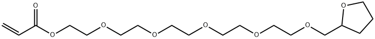 16-(tetrahydro-2-furyl)-3,6,9,12,15-pentaoxahexadecyl acrylate Structure