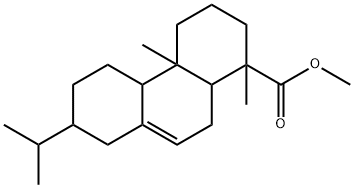 1,2,3,4,4A,4B,5,6,7,8,10,10A-十二氢-1,4A-二甲基-7-(1-甲基乙基)-1-菲甲酸甲酯 结构式