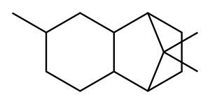 decahydro-6,9,9-trimethyl-1,4-methanonaphthalene Structure