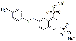 disodium 7-[(4-aminophenyl)azo]naphthalene-1,3-disulphonate 结构式