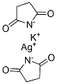 bis(succinimide), potassium silver(1+) salt Structure