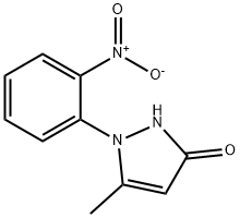 5-METHYL-1-(2-NITROPHENYL)PYRAZOL-3-ONE Structure