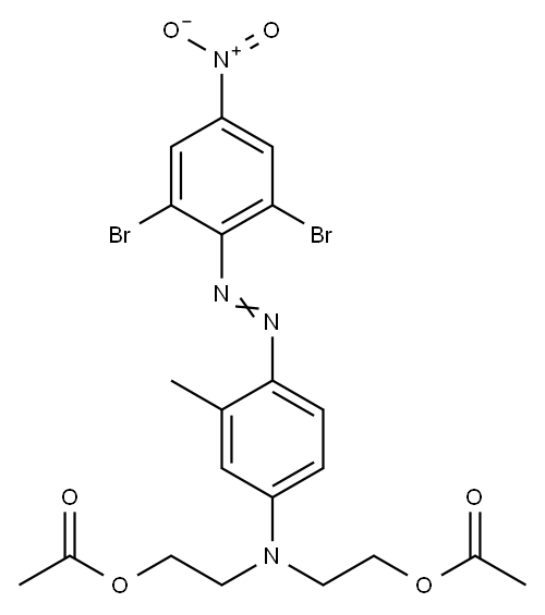 2,2'-[[4-[(2,6-dibromo-4-nitrophenyl)azo]-3-methylphenyl]imino]bisethyl diacetate Structure