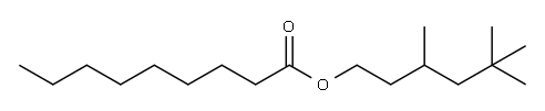 3,5,5-trimethylhexyl nonan-1-oate 结构式