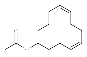 cyclododeca-4,8-dien-1-yl acetate 结构式