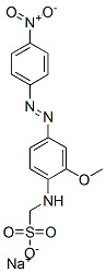sodium [[2-methoxy-4-[(4-nitrophenyl)azo]phenyl]amino]methanesulphonate 结构式