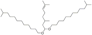 1,1'-[(3,7-dimethyl-6-octenylidene)bis(oxy)]bisisotridecane Structure