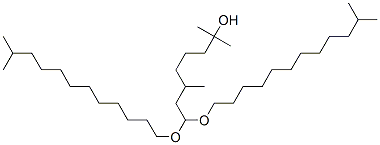 8,8-bis(isotridecyloxy)-2,6-dimethyloctan-2-ol 结构式