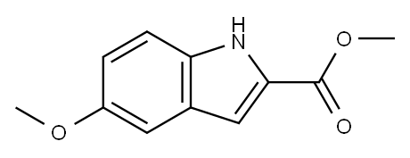 5-甲氧基吲哚-2-羧酸甲酯, 67929-86-6, 结构式