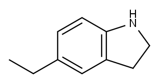 5-乙基-2,3-二氢-1H-吲哚, 67932-65-4, 结构式