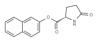 2-naphthyl 5-oxo-L-prolinate 结构式