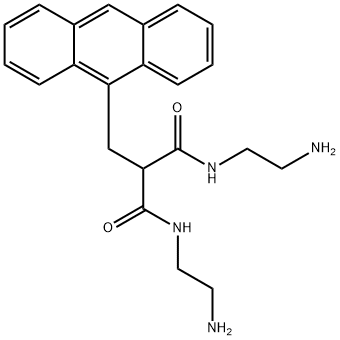 N,N`-双(2-氨基乙基)-9-蒽甲基丙二酰胺 结构式