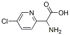 2-amino-2-(5-chloropyridin-2-yl)acetic acid 结构式
