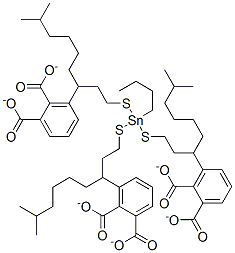 (butylstannylidyne)tris(thioethylene) triisooctyl triphthalate 结构式