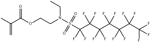 2-[ethyl[(pentadecafluoroheptyl)sulphonyl]amino]ethyl methacrylate 结构式