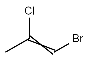 1-bromo-2-chloropropene Structure