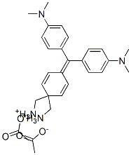 [4-[bis[4-(dimethylamino)phenyl]methylene]-2,5-cyclohexadien-1-ylidene]dimethylammonium acetate Structure