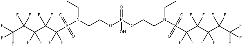 2-[ethyl[(1,1,2,2,3,3,4,4,5,5,5-undecafluoropentyl)sulphonyl]amino]ethyl dihydrogen phosphate 结构式
