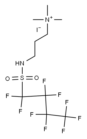 氟烷基季铵碘化物(C4) 结构式