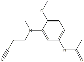 N-[3-[(2-cyanoethyl)methylamino]-4-methoxyphenyl]acetamide Structure