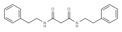 N1,N3-二苯乙基丙二酰胺 结构式