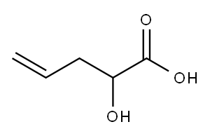 2-羟基-4-戊烯酸 结构式