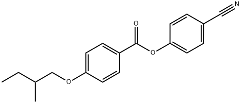 p-(2-Methylbutoxy)benzoic acid p-cyanophenyl ester Structure